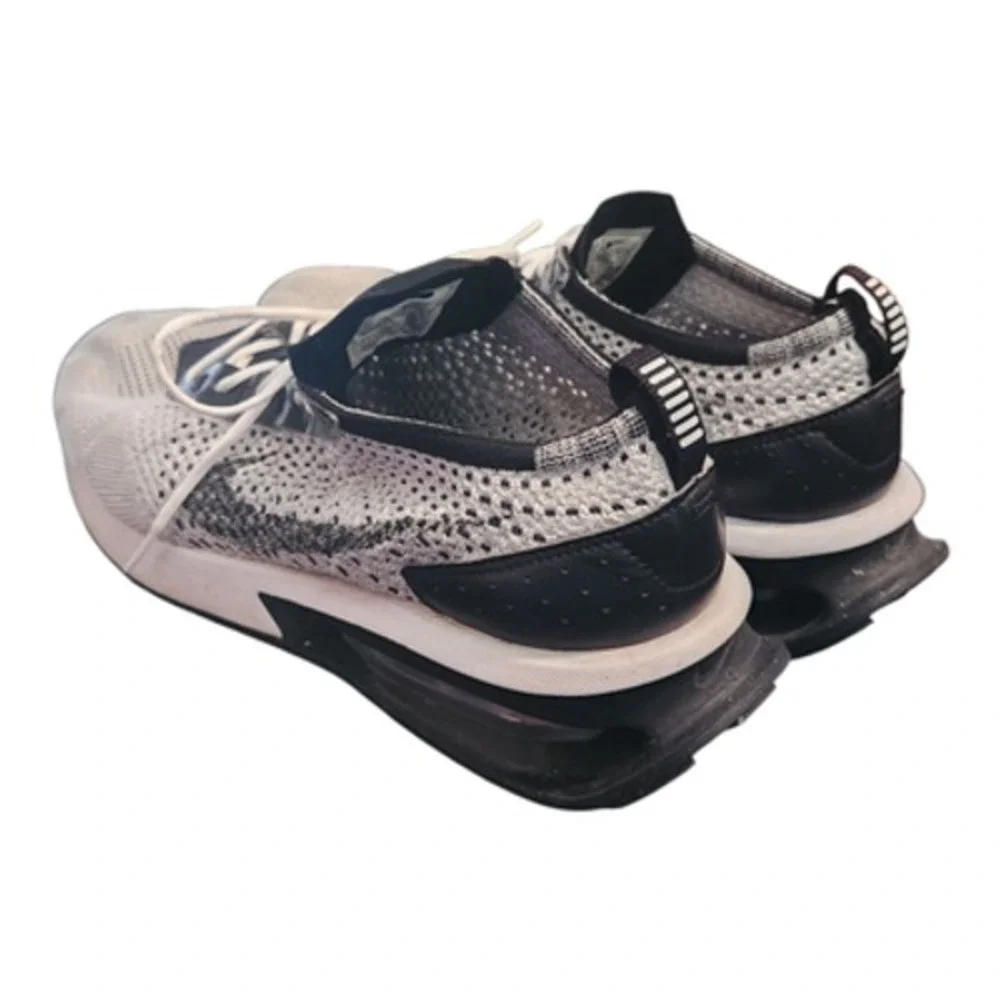 Nike Air Max Flyknit Racer Pure Platinum Black White Mens DJ6106-002‎ Size 11